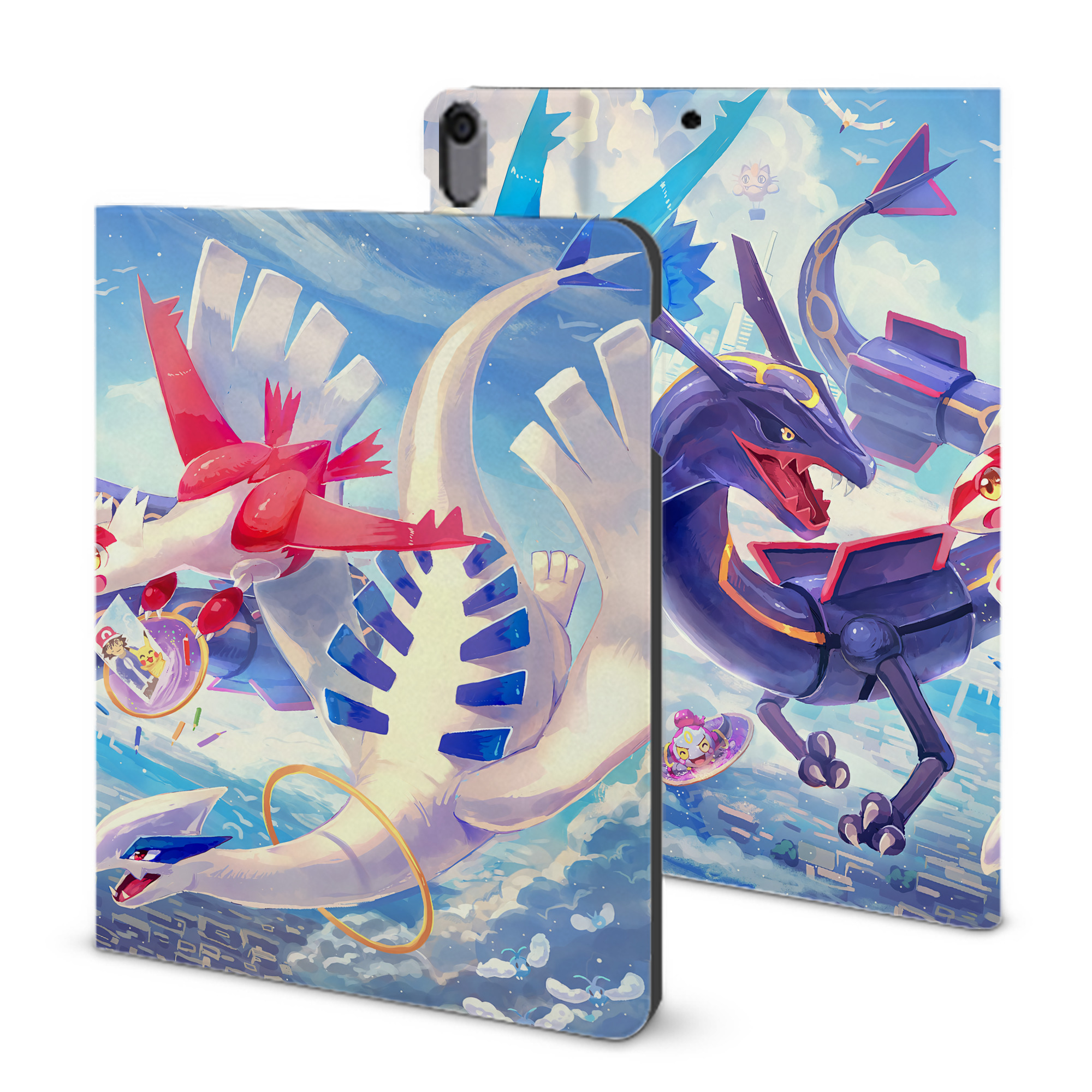（画像用） ポケットモンスター Pokémon IPad ケース ブック型 PUレザー TPU 耐衝撃 軽量 薄型 ペン収納なし 全面保護 IPad 各モデル対応